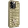 Guess GUHCP14LHDGTPD iPhone 14 Pro 6.1 złoty/gold hardcase Rhinestone Triangle